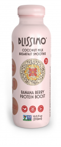 Coconut Milk Smoothie - Banana Berry Protein Boost